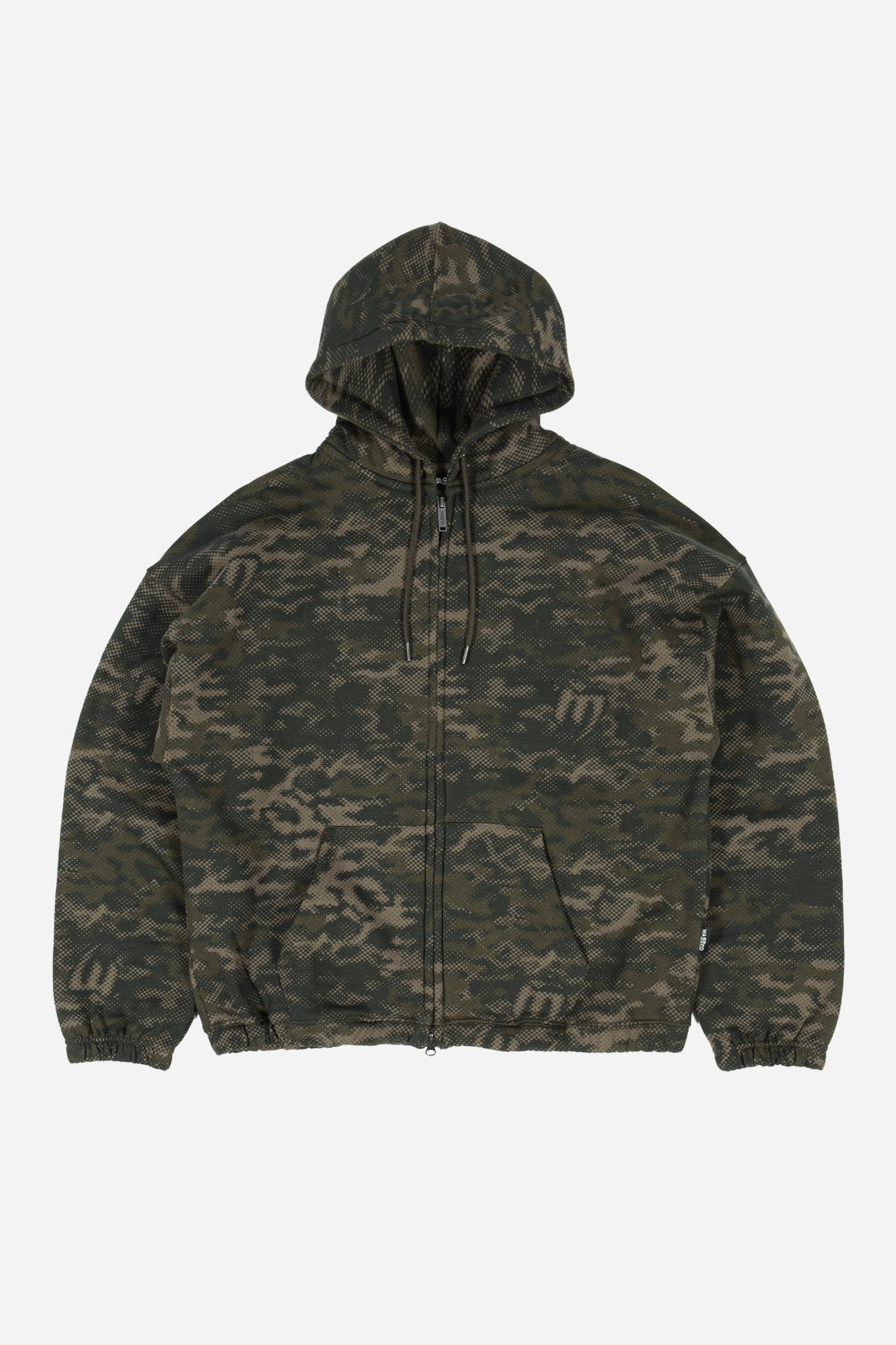 Boxy Digicamo Zip Hoodie – WASTED PARIS