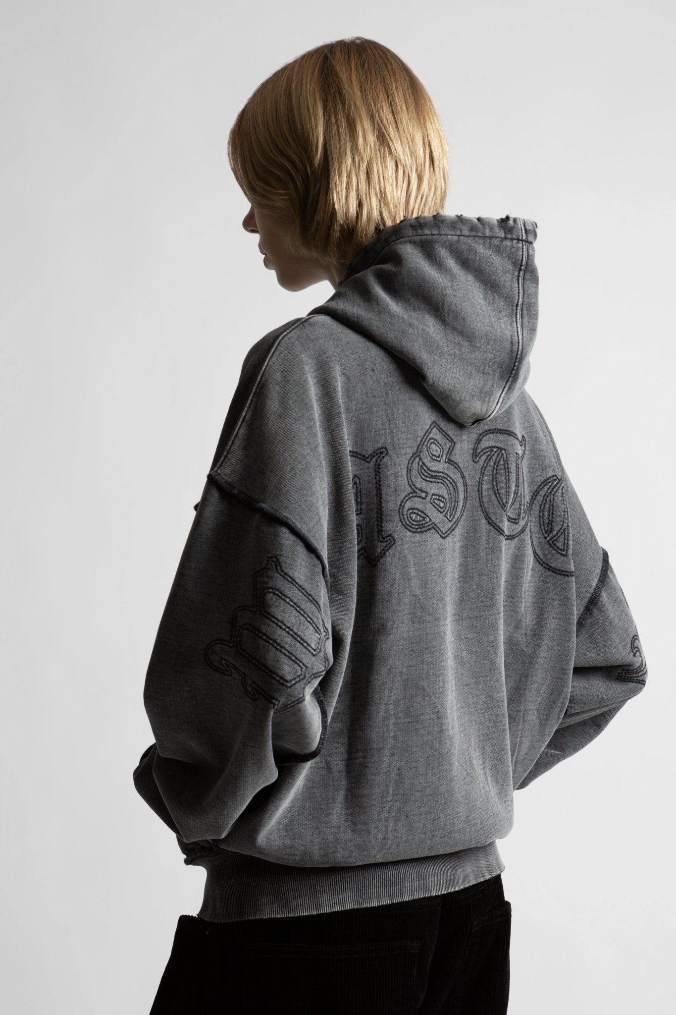 Hoodie Kingdom Curve Faded - WASTED PARIS