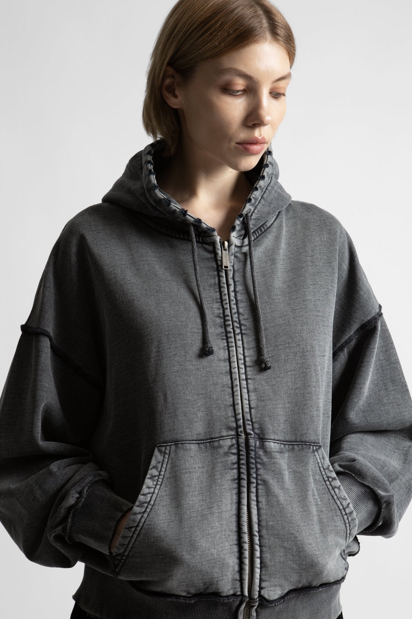 Hoodie Kingdom Curve Faded - WASTED PARIS