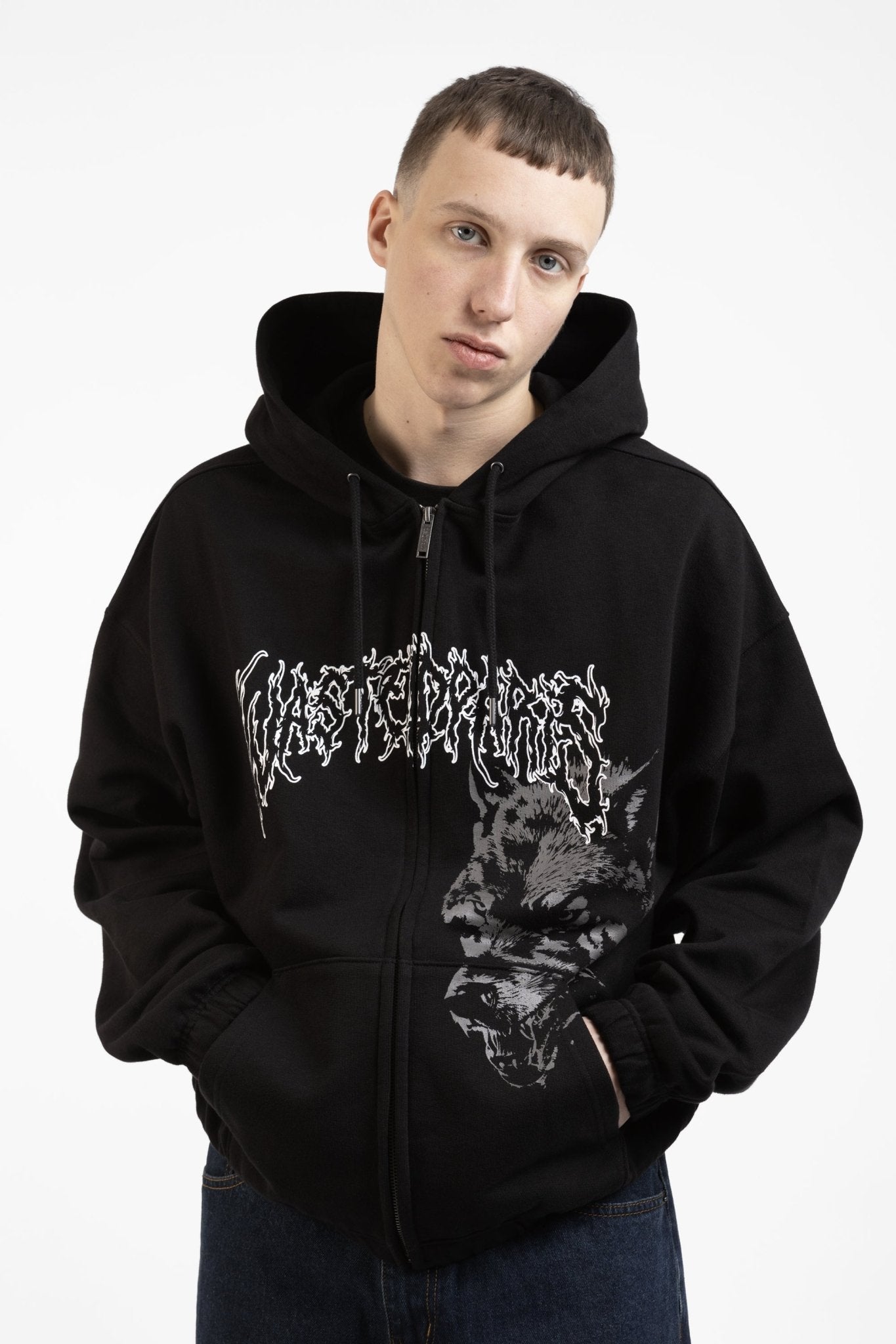 Hoodie Zip Varg - WASTED PARIS