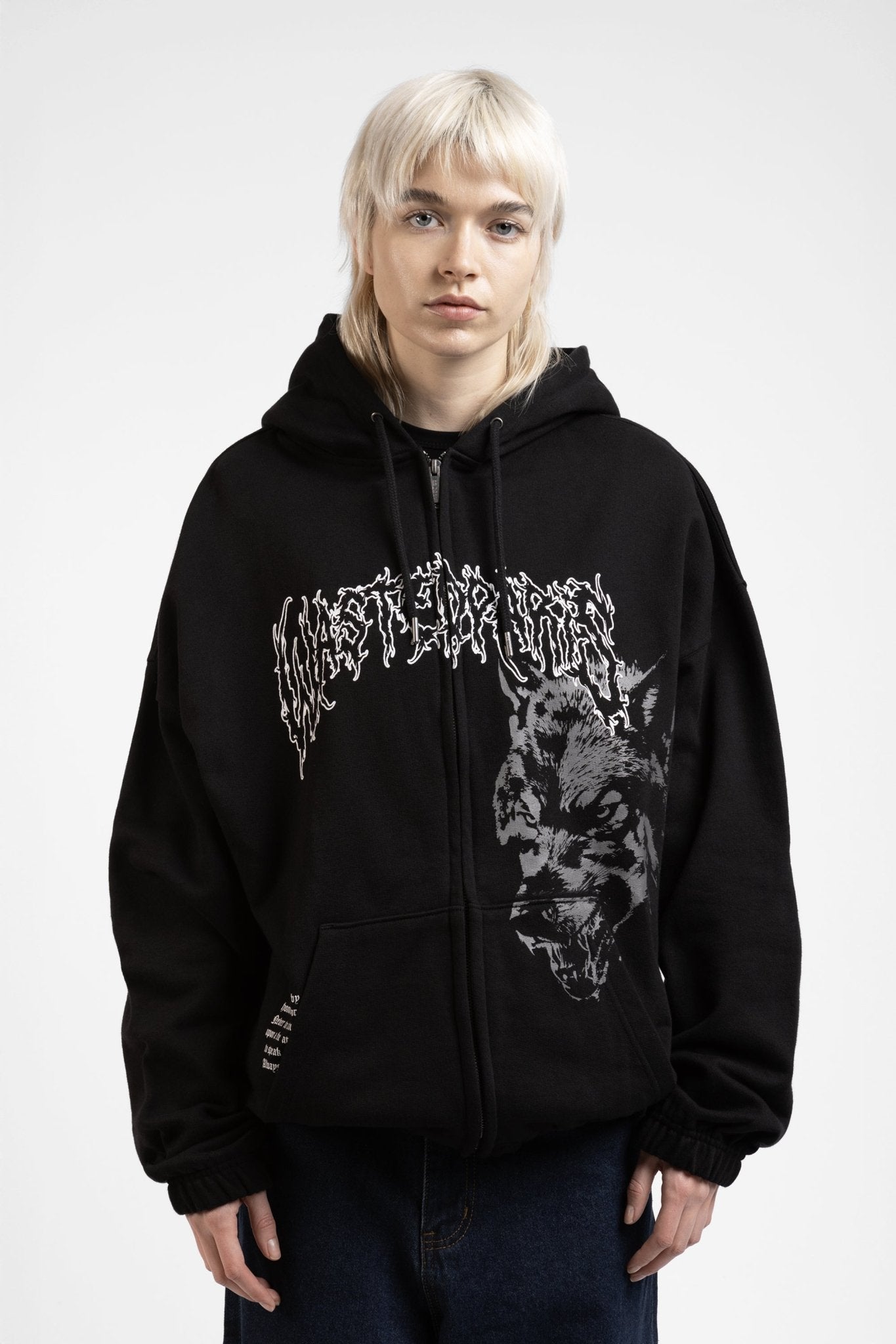 Varg Boxy Zip Hoodie – WASTED PARIS