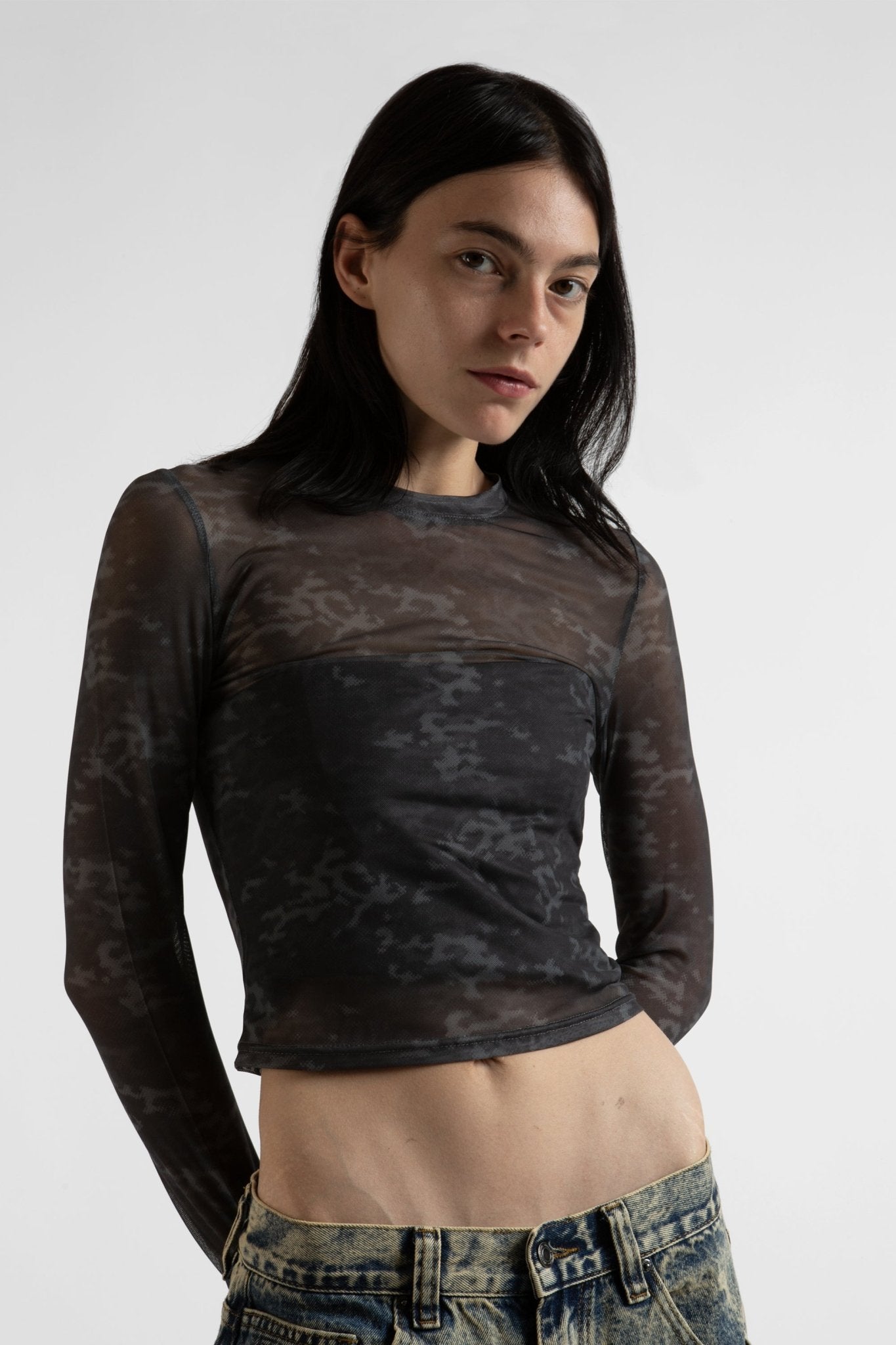 Mesh Top Digicamo Wmn - WASTED PARIS