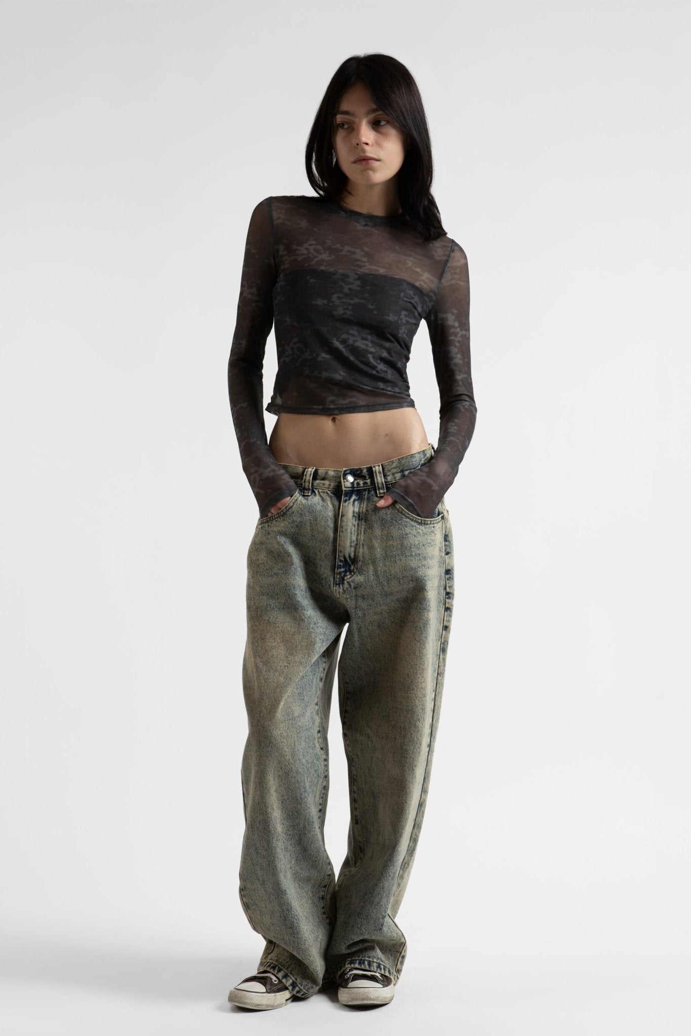 Mesh Top Digicamo Wmn - WASTED PARIS