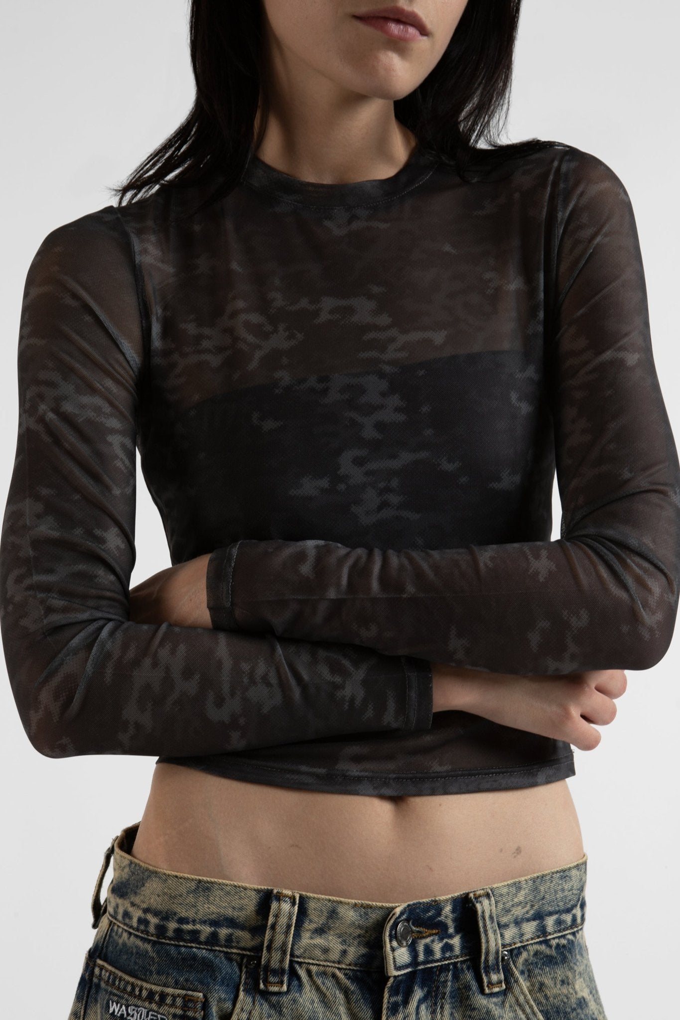 Mesh Top Digicamo Wmn - WASTED PARIS