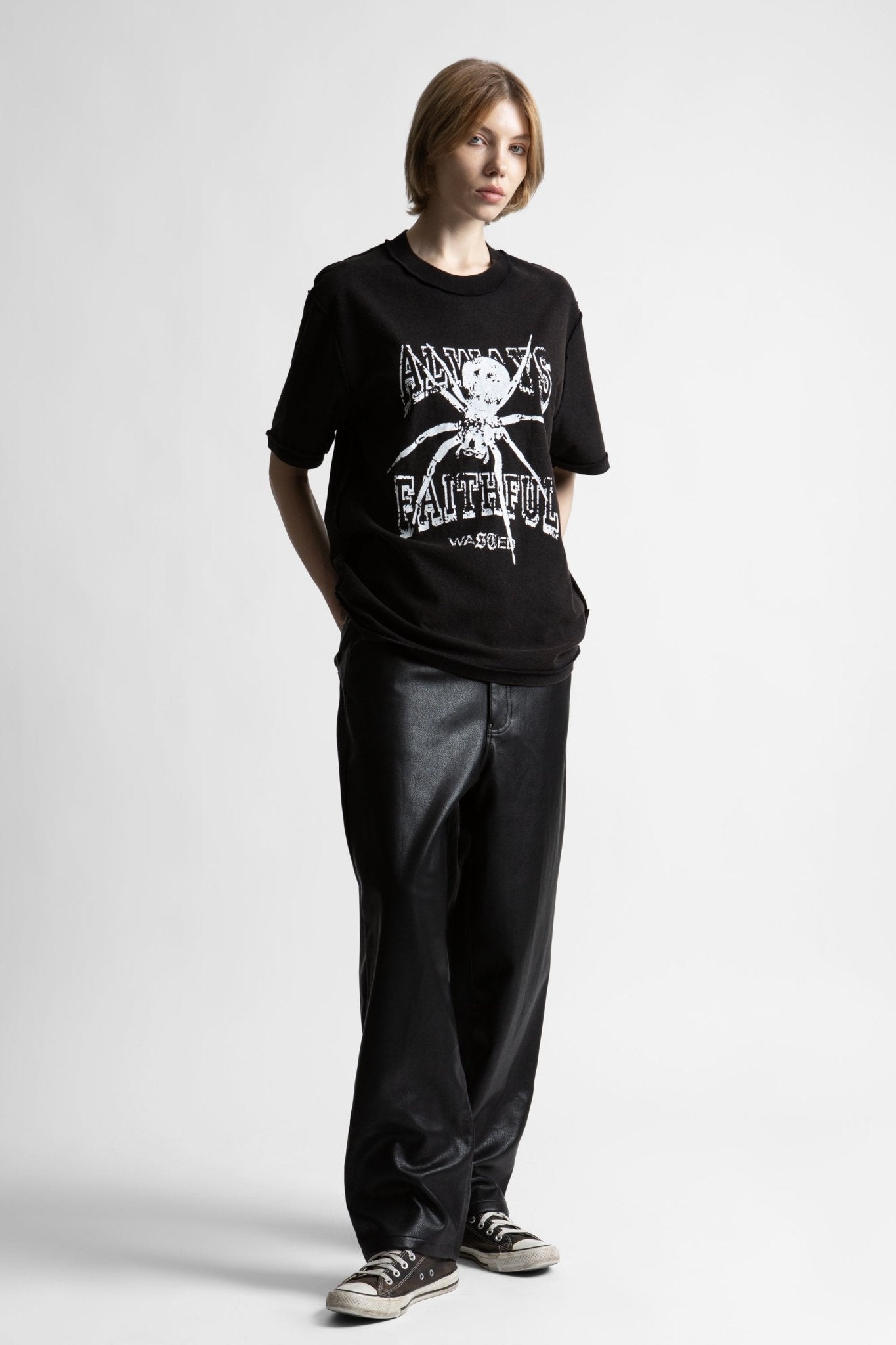 Pantalon Casper Faux Leather - WASTED PARIS