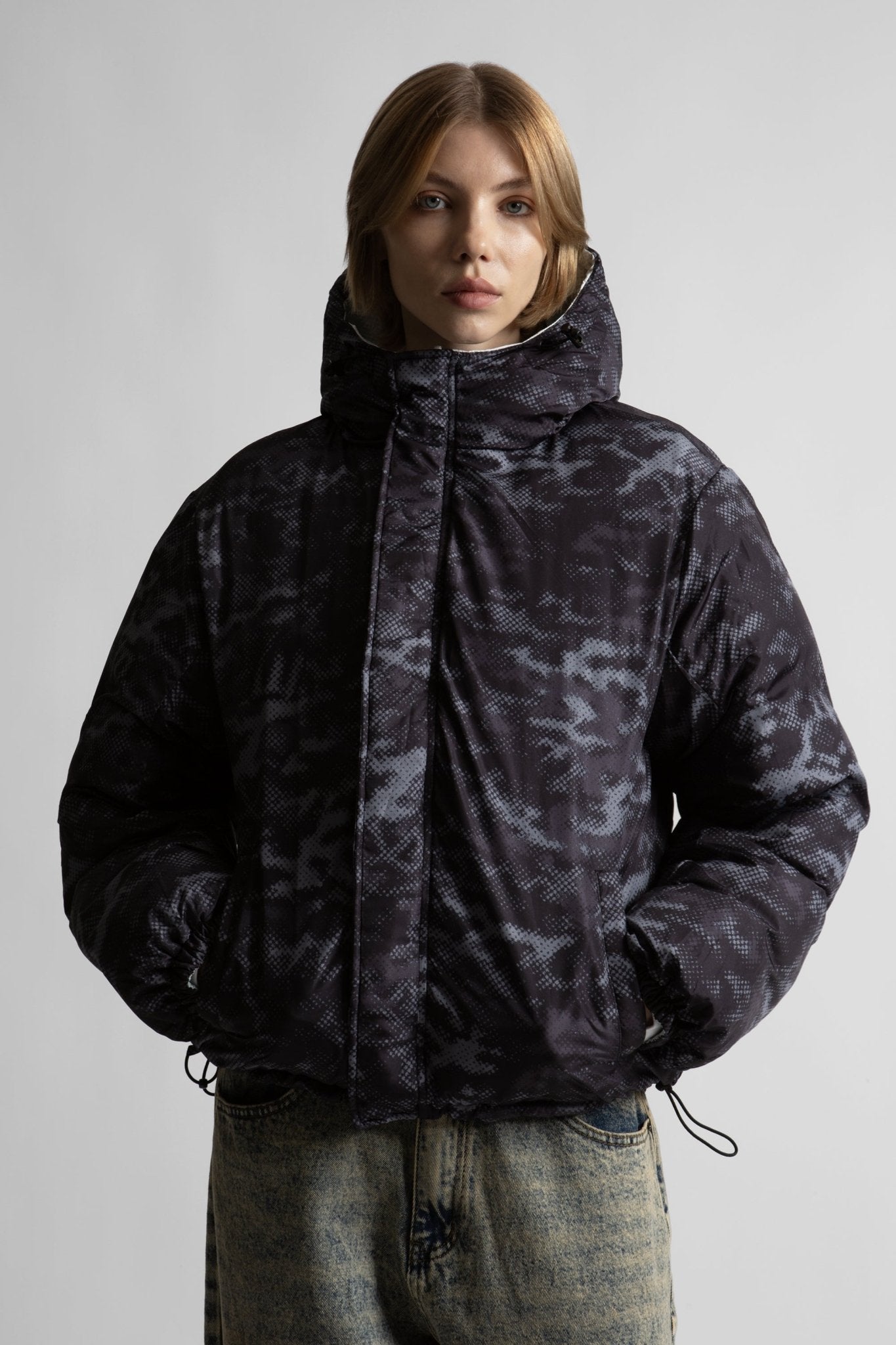 Wasted Youth Quilt Puff Jacket Wasted Youth REVERSIBLE