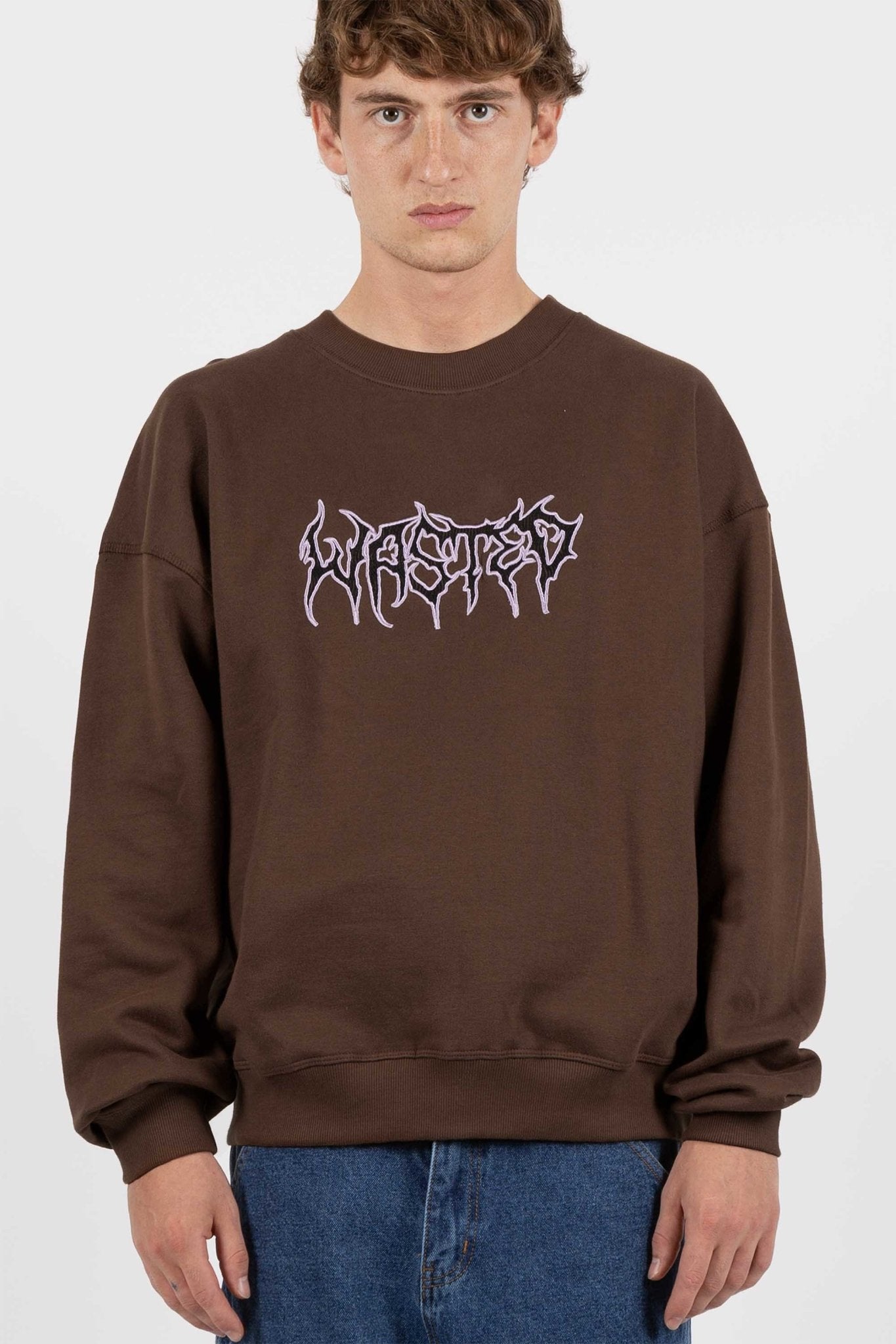 Wasted crewneck black Clearance