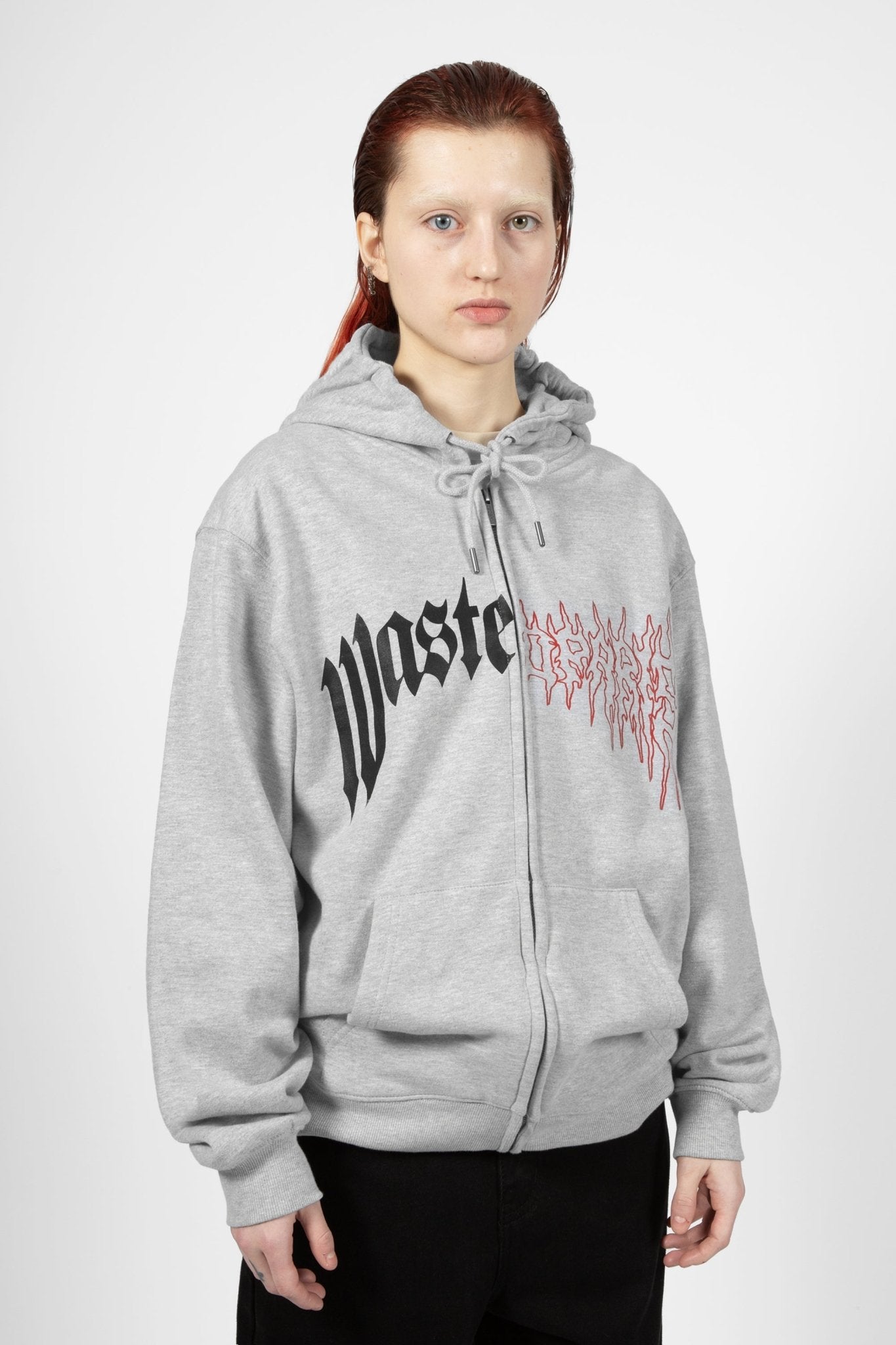 Dark Pitcher Zip Hoodie – WASTED PARIS