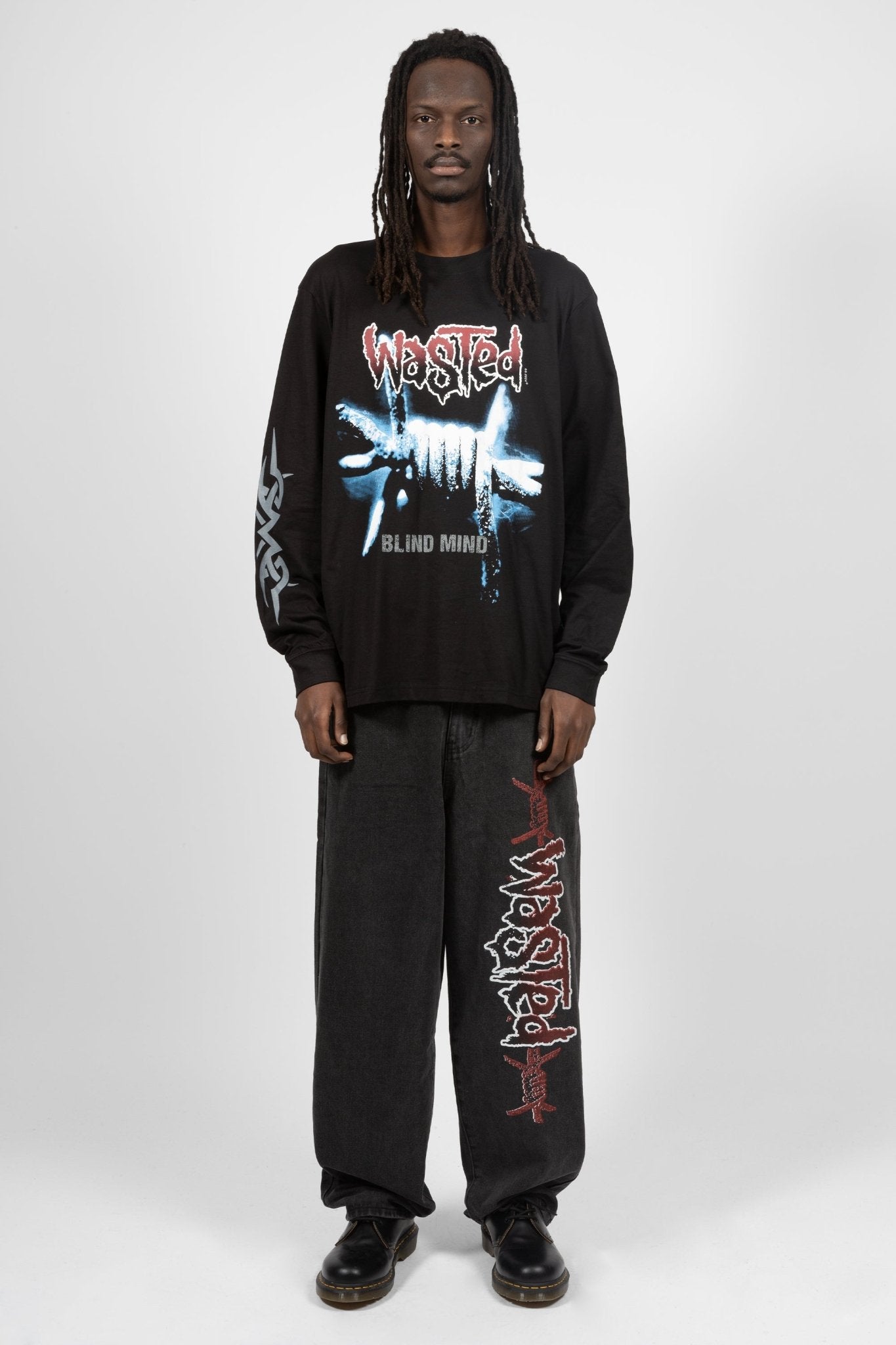 WASTED PARIS ウェイステッドパリス / Blind LongSleeve T-Shirt Blind Long Sleeve T-Shirt – WASTED PARIS