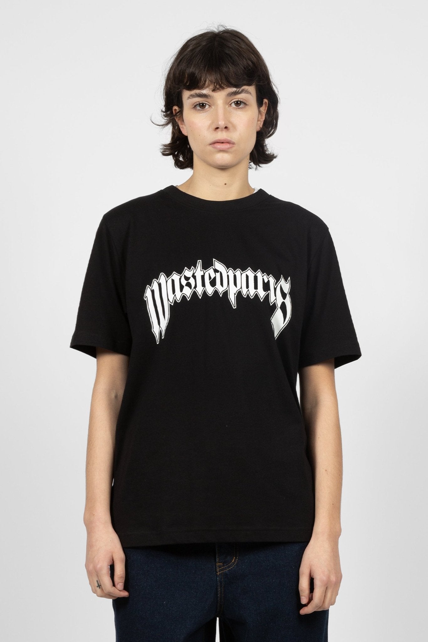 [WASTED PARIS] スカルプリント 半袖Tシャツ WASTED PARIS] スカルプリント 半袖Tシャツ (WASTED PARIS/T